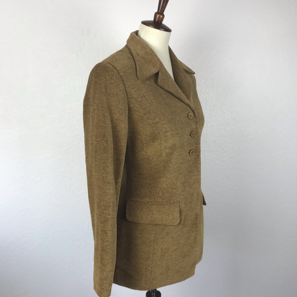 Halston Lifestyle Cotton Blend Lined Blazer JKT96 - Picture 3 of 8